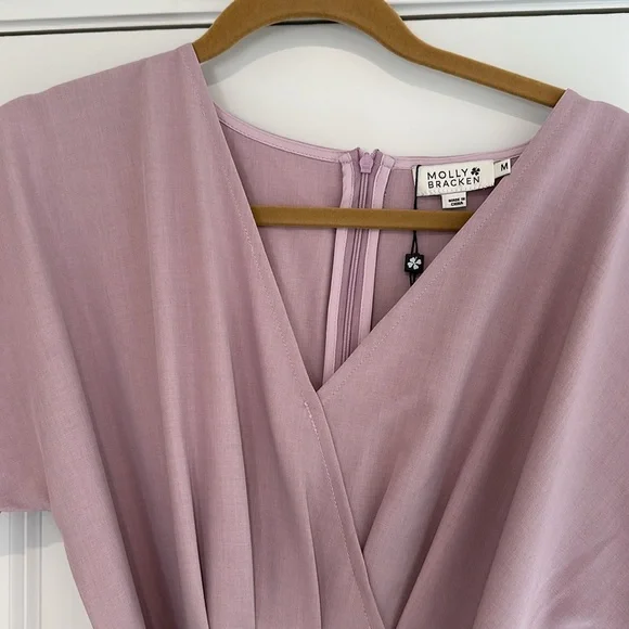 Molly Bracken Women’s Lilac Dress Size Medium - Picture 3 of 6